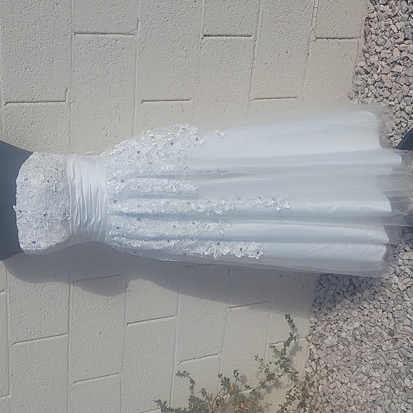 TEA Lenght Wedding Dress - Picture 3 of 13